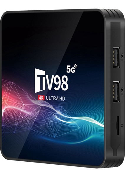 TV98 Tv Kutusu 1g + 8g 2.4g ve 5g Wifi Allwinner H313 4KX2K Android 12 Set Üstü Kutu TV98 Medya Oynatıcı Abd Tak (Yurt Dışından)