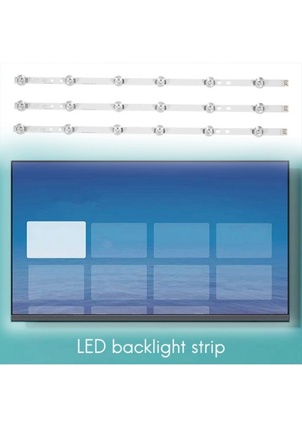 LED Arka Işık Şeridi 6 Lamba Lg 32 Inç Tv Innotek Drt 3.0 32 Inç -A/b 32MB25VQ 6916L-1974A 6916L-1981A 32LB5820 32LF580V 32LB5610 LC320DUE (Yurt Dışından)