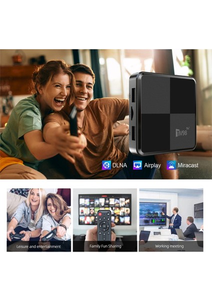 TV98MINI Tv Kutusu 2g + 16G S905W2 2.4g ve 5g Wifi 4K Android 11 Akıllı Tv Kutusu TV98 Medya Oynatıcı Abd Tak (Yurt Dışından)