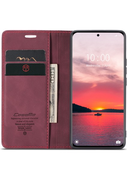 Xiaomi 13 Pro 5g Cüzdan Stand Telefon Vaka Telefon Deri Kapağı-Şarap Kırmızısı (Yurt Dışından) fiyatları