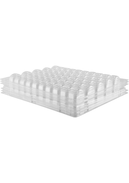 Şeffaf Pet Kapatılabilir Fransız Macaron Saklama Tepsileri - Set Başına 50 Makaron Tutar - 4'lü Paket (Yurt Dışından)