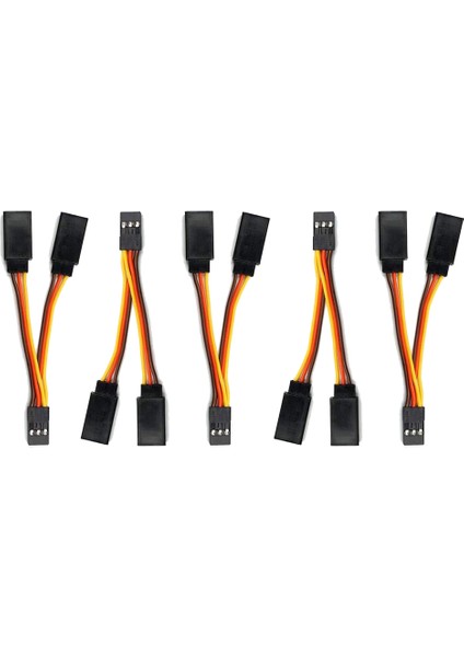 Adet Jr/futaba Stil Servo 1 Ila 2 Y Kablo Demeti Kablo Splitter Kablo Erkek Kadın Uzatma Kurşun Tel Rc Modelleri Için 7 cm (Yurt Dışından)