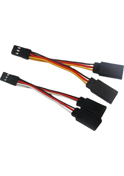 Adet Jr/futaba Stil Servo 1 Ila 2 Y Kablo Demeti Kablo Splitter Kablo Erkek Kadın Uzatma Kurşun Tel Rc Modelleri Için 7 cm (Yurt Dışından)