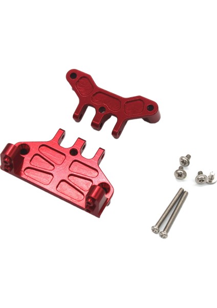 Metal Servo Montaj Bağlantı Çubuğu Çekme Çubuğu 1/12 MN128 MN86S G500 Paletli Off Road Kamyon, Kırmızı (Yurt Dışından)