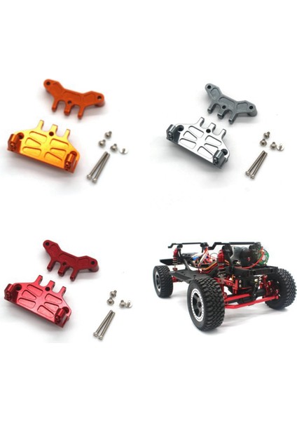 Metal Servo Montaj Bağlantı Çubuğu Çekme Çubuğu 1/12 MN128 MN86S G500 Paletli Off Road Kamyon, Kırmızı (Yurt Dışından)