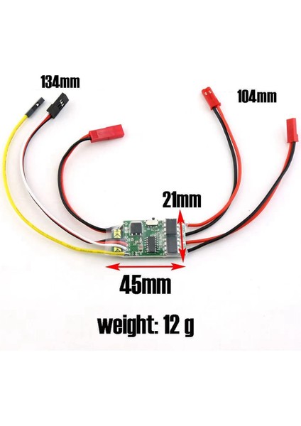 Çift Yönlü Fırçalanmış Esc 2s-3s Lipo 5A Esc Hız Kontrolü Rc Model Tekne Tankı 130 180 Fırçalı Motor Yedek Parçaları (Yurt Dışından)