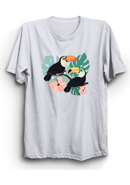 Çift Tukan, Toucan, Luck, Şans, Kuş, Birds, Toucan Partners Tişört