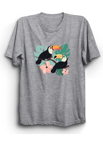 Çift Tukan, Toucan, Luck, Şans, Kuş, Birds, Toucan Partners Tişört