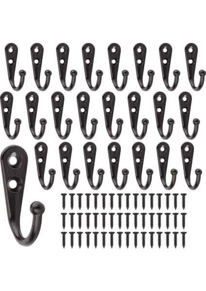 24 Takım Banyo Mutfak Için Vidalı Bornozluk Havluluk (Yurt Dışından)