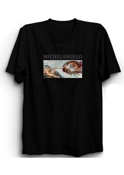 Michelangelo, The Creation Of Adam, Resim, Ressam, Sanat Tişört