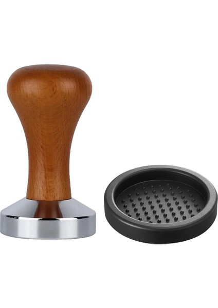 51MM Espresso Kahve Sabotajı, Tamper Matlı, Alüminyum Düz Tabanlı (Yurt Dışından)