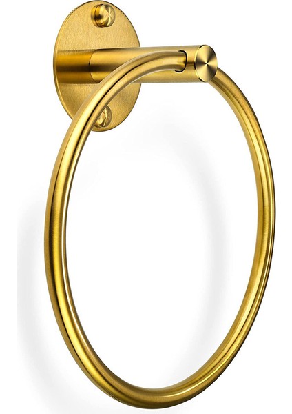 Yuvarlak Havluluk Banyo, Kendinden Yapışkanlı Delgeçsiz Montaj (Altın) (Yurt Dışından)