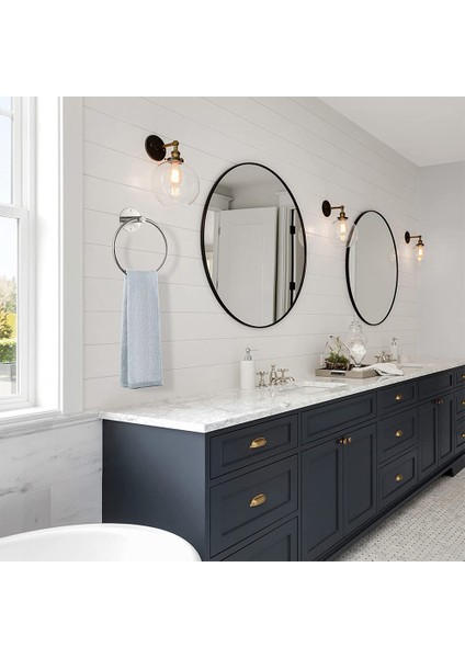 Yuvarlak Havluluk Banyo, Kendinden Yapışkanlı Delgeçsiz Montaj (Altın) (Yurt Dışından) fırsatları