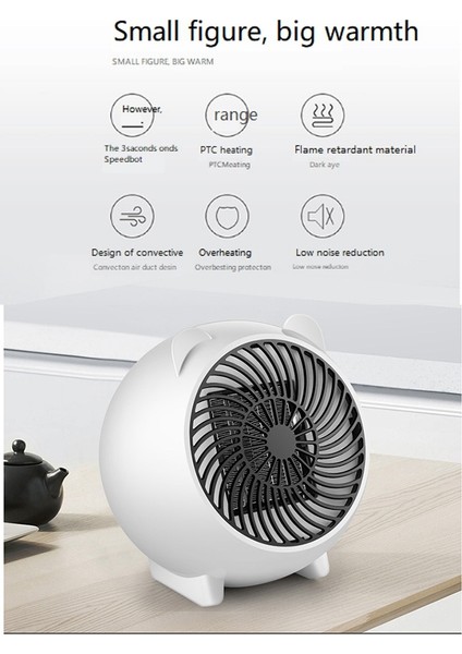 Sevimli Karikatür Mini Isıtıcı Masaüstü Küçük Isıtıcı Elektrikli Isıtıcı Ab Tak (Yurt Dışından)