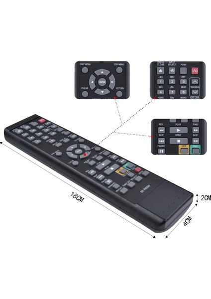 SE-R0295 Toshiba DVD Video Kaydedici Için Uzaktan Kumanda (Yurt Dışından)