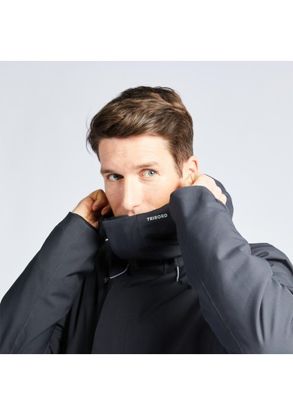 Tribord Erkek Yelkenli Yağmurluğu - Koyu Gri - Sailing 500 modelleri