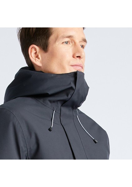 Tribord Erkek Yelkenli Yağmurluğu - Koyu Gri - Sailing 500 fırsatları