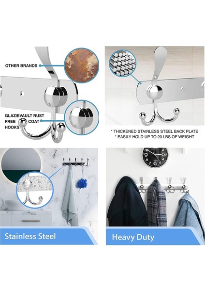 Duvar Askıları - Paslanmaz Çelik Askılar (2'li Paket) (Yurt Dışından) modelleri