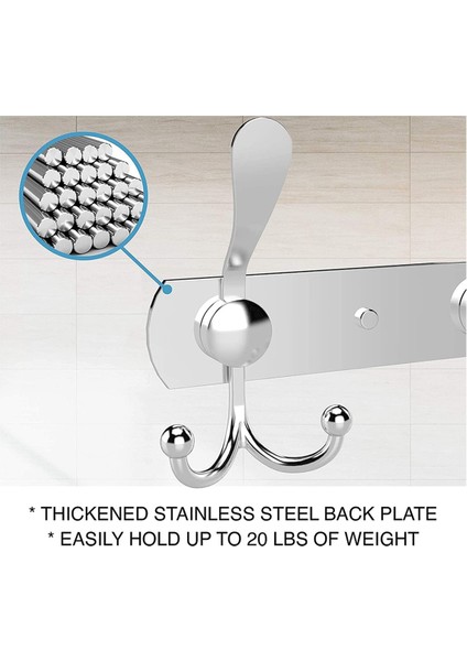 Duvar Askıları - Paslanmaz Çelik Askılar (2'li Paket) (Yurt Dışından) fırsatları