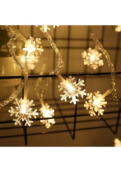 20LED Kar Tanesi Dize Işık Noel Garland Peri LED Top Işık (Yurt Dışından)