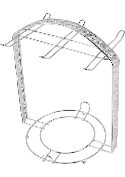 Gümüş Kaplama Kahve Fincanı Ocak Bardak Bulaşıklık Metal Stand Tutucu (Yurt Dışından)