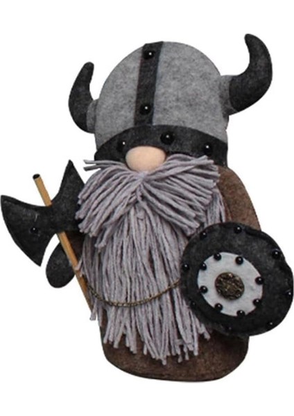 Viking Savaşçısı Gnome Bebek, Peluş Tatil Cüceleri Süs Seti, C (Yurt Dışından)