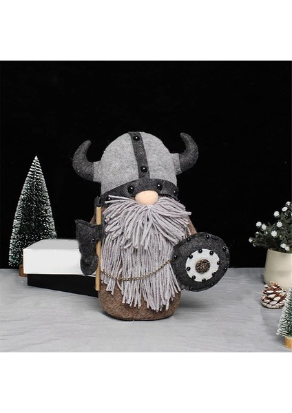 Viking Savaşçısı Gnome Bebek, Peluş Tatil Cüceleri Süs Seti, C (Yurt Dışından)