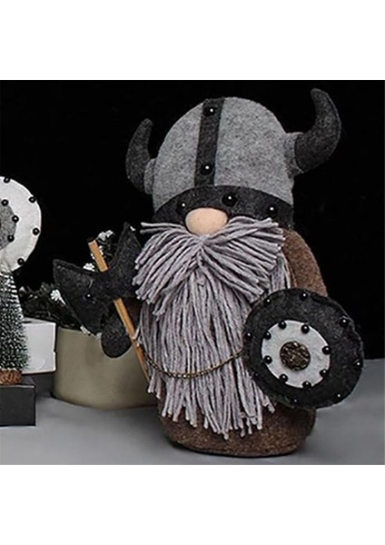 Viking Savaşçısı Gnome Bebek, Peluş Tatil Cüceleri Süs Seti, C (Yurt Dışından)