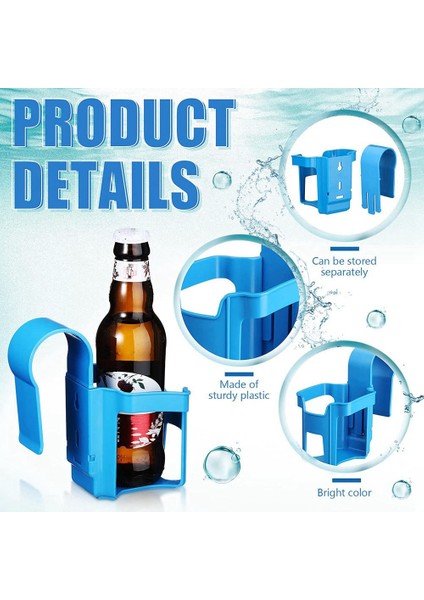 Havuzbaşı Bardaklık Dökülmez Içecek Bira Rafı 1 Adet, Gri (Yurt Dışından) fırsatları