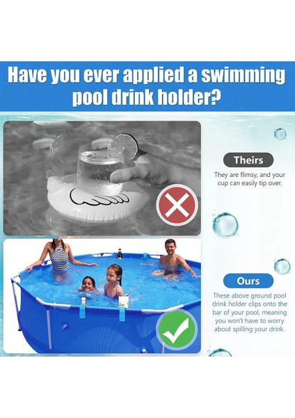 Havuzbaşı Bardaklık Dökülmez Içecek Bira Rafı 1 Adet, Gri (Yurt Dışından) indirimleri