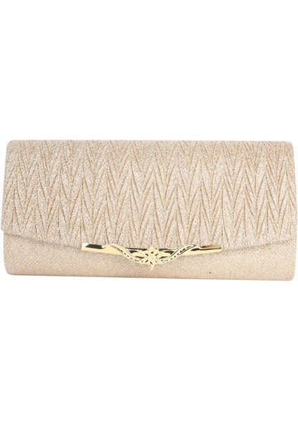 Kadın Akşam Çanta Glitter Çanta Çanta Zincir Omuz Çantası (Şampanya) (Yurt Dışından) modelleri