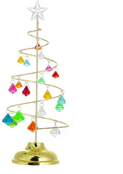 Noel Süslemeleri Ağacı Kristal Masa Dekor Noel Hediyeleri Lamba L (Yurt Dışından)