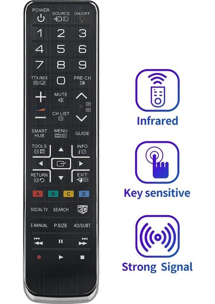 AA59-00543A Samsung LED LCD Plazma 3D Tv Için Uzaktan Kumandayı Değiştirin (Yurt Dışından) fiyatları