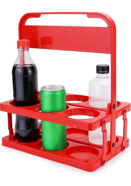 Katlanabilir Plastik Içecek Taşıyıcı, 2'li Paket Kırmızı Içecek Taşıyıcı (Yurt Dışından) fırsatları