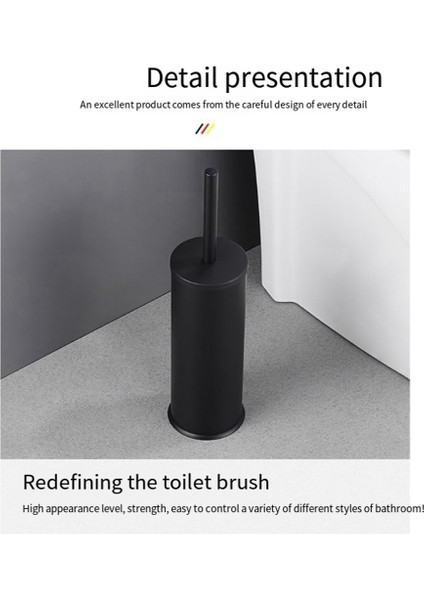 Tuvalet Fırçası ve Tutucu Seti Banyo Temizleme Fırçası Ev-Siyah (Yurt Dışından) indirimleri