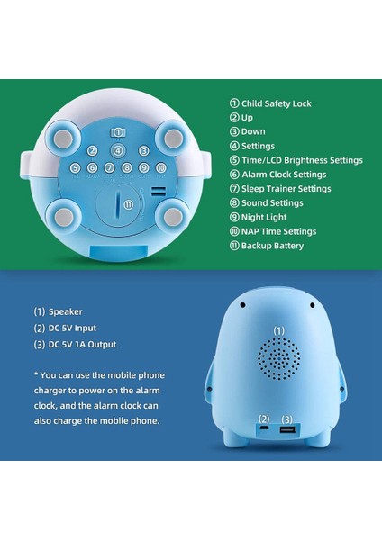 Çocuklar Için Çalar Saat, Çocuklar Için Çalar Saat, Uyanmaya Hazır Uyku Eğitmeni (Yurt Dışından) modelleri