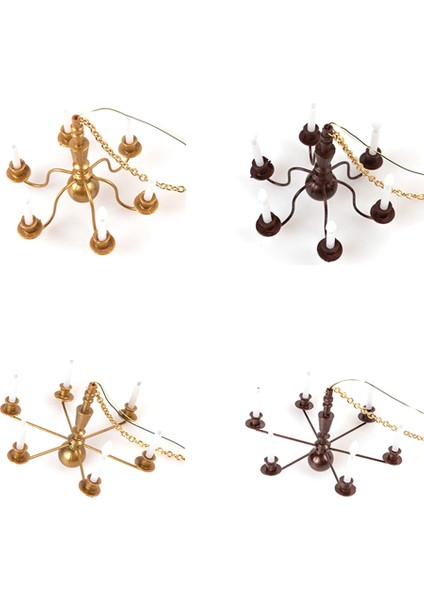 4pcs Mini Sokak Lambası Modeli Mini Manzara Ev Dekorasyonu (Yurt Dışından)