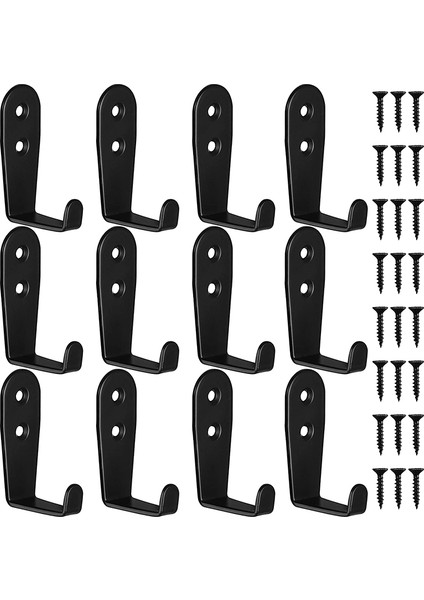 Duvar Kancaları 12 Parça, Ceket Askısı Garaj Kancası Tek Askı Ağır Hizmet Tipi (Yurt Dışından)