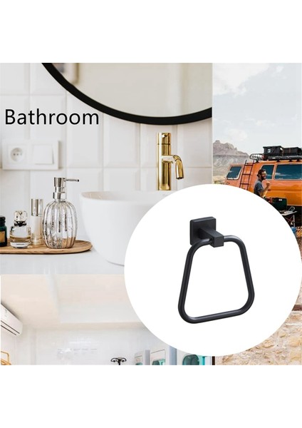 Banyo Için Gümüş Havlu Halkası, Mutfak Banyo Havlusu Tutucu Askıları (Yurt Dışından)