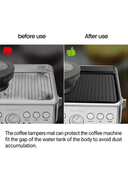 Breville 870/880 Için Sıkıştırma Matı, Espresso Sıkıştırma Matı Siyah (Yurt Dışından)