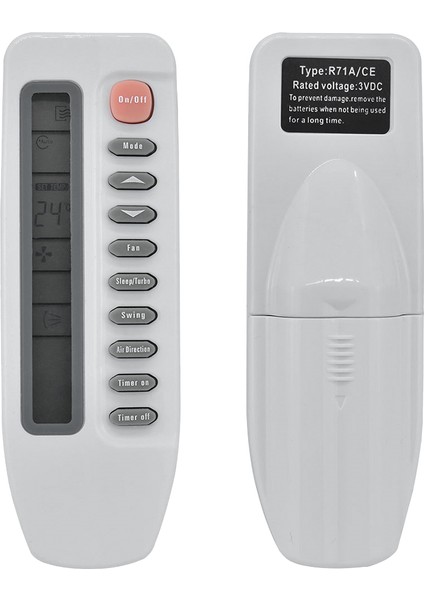 Midea R71A/E R71A/E R71A/CE Için Klima Uzaktan Kumandası (Yurt Dışından) modelleri