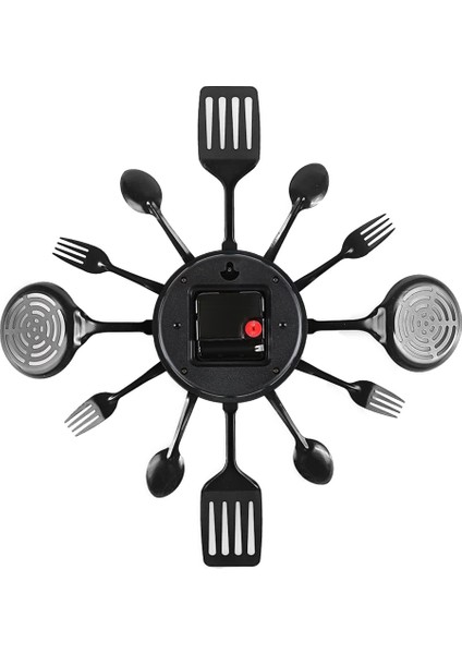 16 Inç Büyük Mutfak Duvar Saatleri Kaşık ve Çatallı(Siyah) (Yurt Dışından) indirimleri