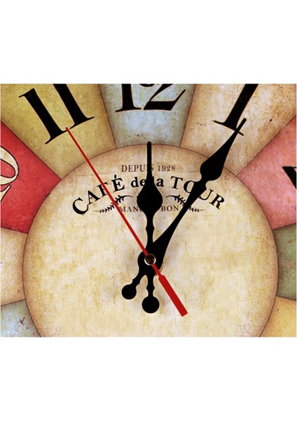 12 Inç Retro Ahşap Duvar Saati Çiftlik Evi Dekoru (Yurt Dışından) modelleri