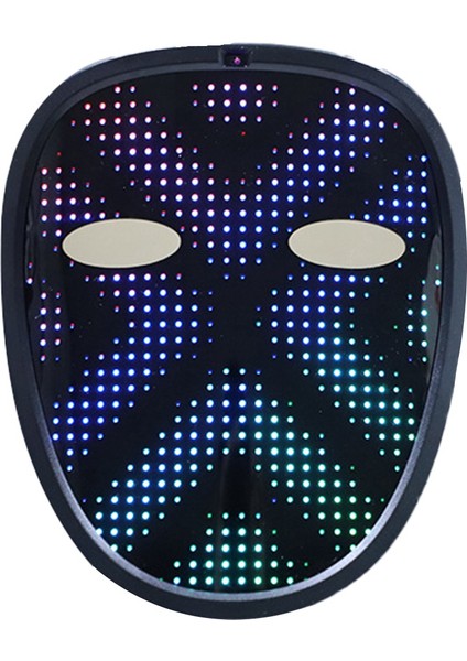 Cadılar Bayramı Için Çocuk Hareket Algılamalı Işıklı Yüz Maskesi Için LED Maske (Yurt Dışından)