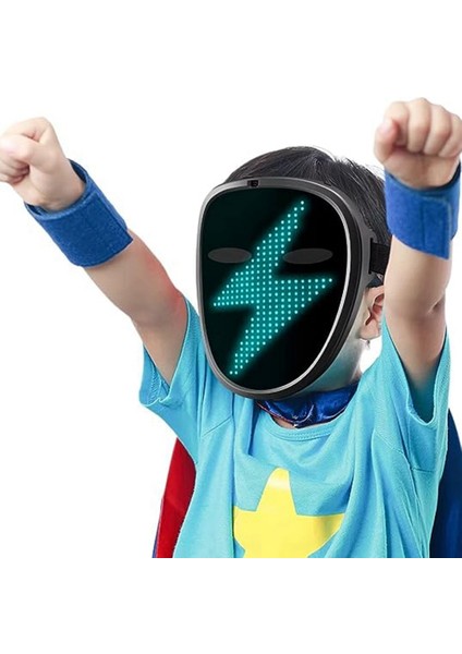 Cadılar Bayramı Için Çocuk Hareket Algılamalı Işıklı Yüz Maskesi Için LED Maske (Yurt Dışından) fiyatları