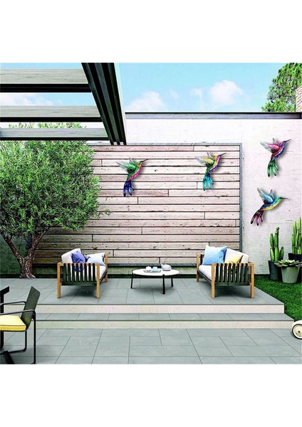 Oturma Odası Bahçe Çiti Için 4pcs Metal Kuş Kapalı Dekorasyon (Yurt Dışından) modelleri
