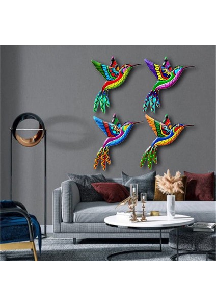 Oturma Odası Bahçe Çiti Için 4pcs Metal Kuş Kapalı Dekorasyon (Yurt Dışından) fırsatları