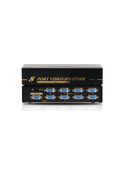 8 Port VGA Splitter 250 Mhz 8 Port VGA Çoklayıcı