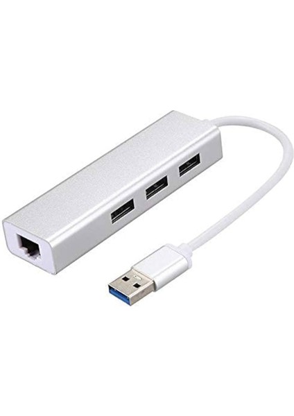 Macbook Gigabit Ethernet Adaptör USB 3.0 Gigabit Ethernet USB Hub USB 3.0 Çoğaltıcı macbook Uyumlu