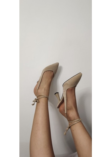 Çiğdem Podyum Bilekten Bağlı Stiletto S.5A - Vizon - 39 - ST00167-VİZON-39 modelleri